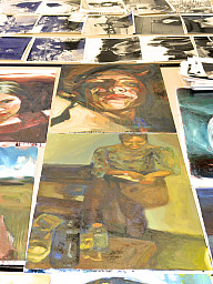 Examples of student artwork.