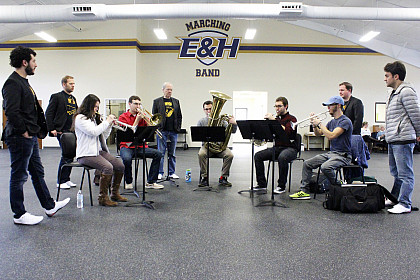 Students worked with Canadian Brass