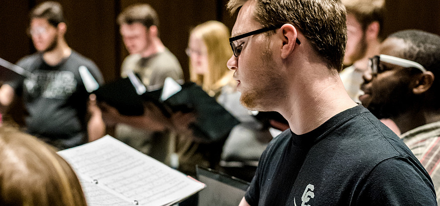 We offer various choral ensembles for our music students to explore what they're passionate about.