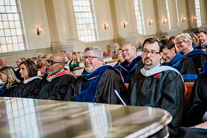 Faculty, staff, students and the community gathered for Founders Day 2019 in Memorial Chapel.