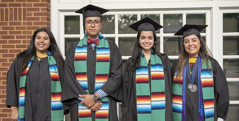 Students in the Raza Ceremony, celebrating the pride, heritage, and...