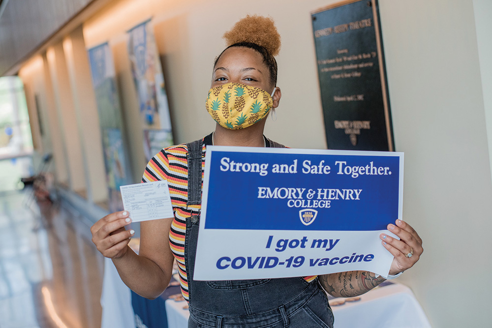 Students are proud of their vaccines