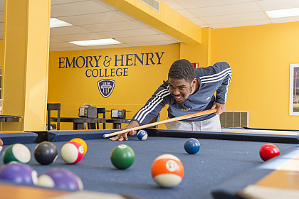 Pool tables in Martin Brock Student Center