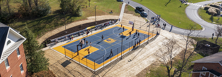 Eric Scott Memorial Court aerial view