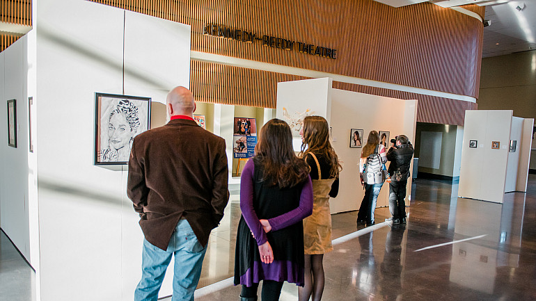 The Annual High School Art Show hosted at the McGlothlin Center for the Arts.