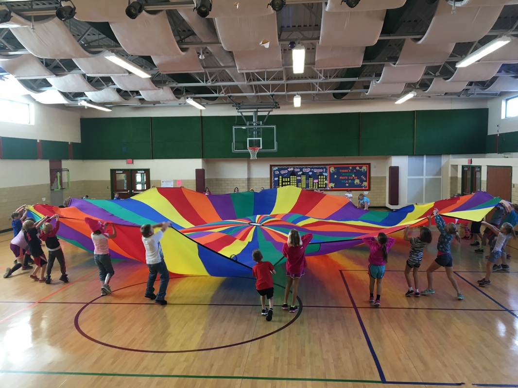 Student Teaching in an elementary Physical Education classroom.