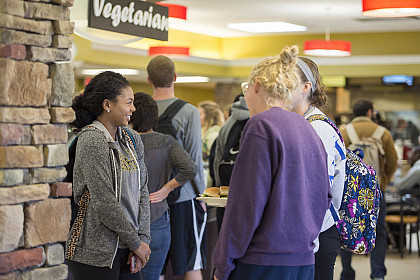Van Dyke Dining Hall caters to all your dietary needs offering vegetarian friendly meals as well as gluten free options and more.