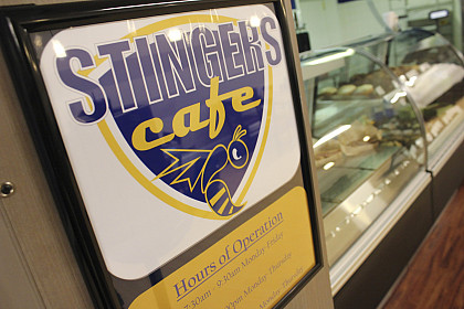 Need a quick meal?  Another dining option inside the Van Dyke Center is Stingers Cafe, offering your favorite dining options in a hurry a...