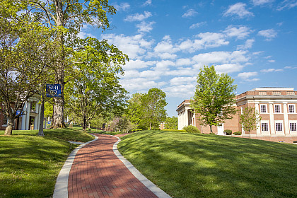 Summer sunshine at the beautiful campus of Emory & Henry College.