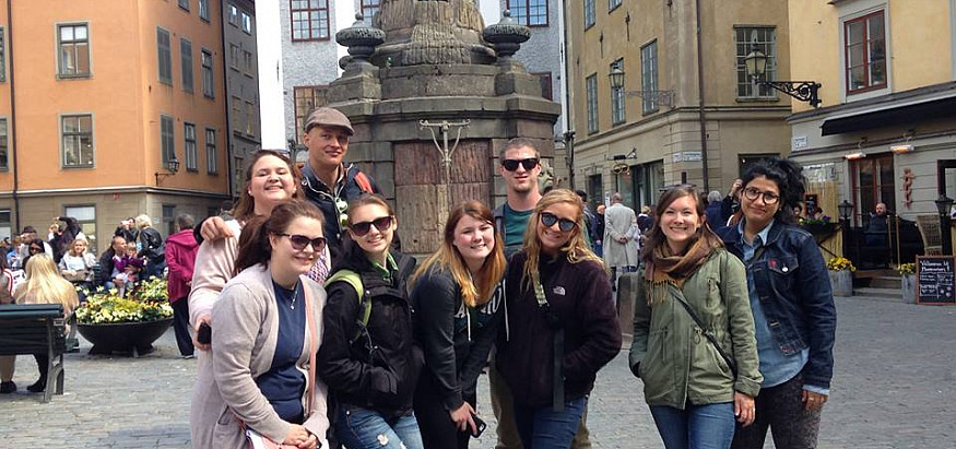 Sociology students studying abroad in Stockholm, studying gender equality in Swedish society.