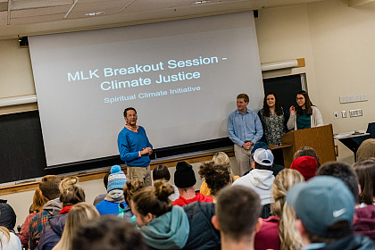 Breakout sessions happened throughout the day on various topics including climate justice.