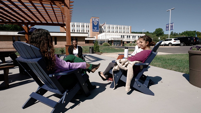 Students at the E&H Health Sciences Campus