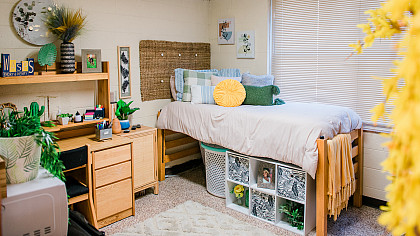 Hillman Hall Dorm Bedroom