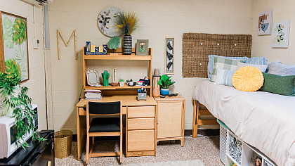 Hillman Hall Dorm Bedroom