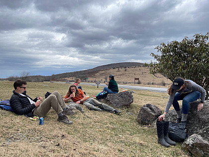 A picnic near Whitetop Mountain.