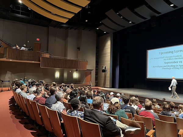 Participants gathered in the Kennedy-Reedy Theater for the event