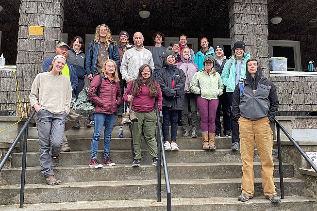 Students at Blue Ridge Discovery Center during Intentional Spring Break '22