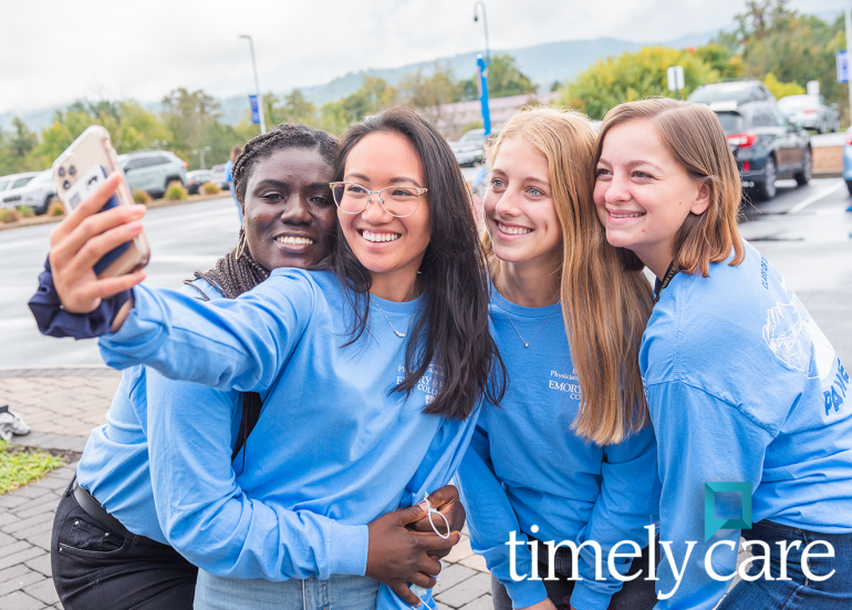 Students using timelycare Telehealth services