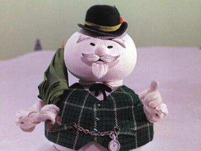 Sam the Snowman from the classic holiday special, Frosty the Snowman.