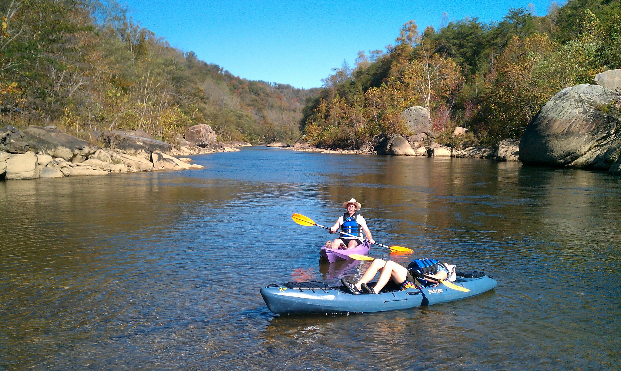 Gary is an avid kayaker, and never misses a chance to be on the water!