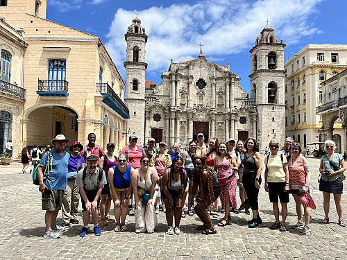 There were 25 on this 2023 trip to Cuba - including alumni, students, faculty, staff, Emory community members, and a few grads ...