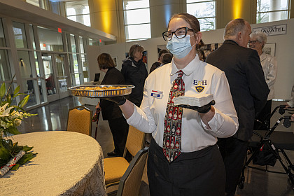 Legends of the Arts kicked off with a reception dinner in the arts center lobby.