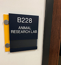 Entrance to Animal Research Lab
