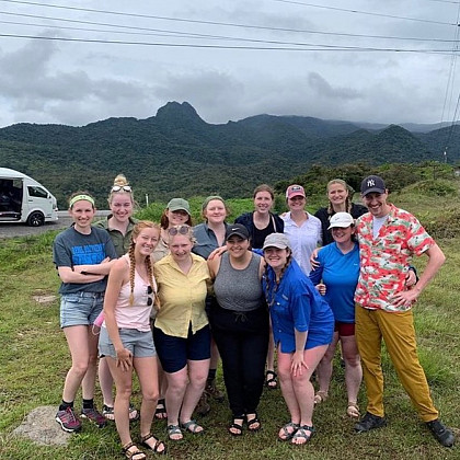 A group of E&H students conducted research in Panama.