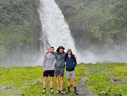 E&H CORE 240 students visiting the natural sites of Ecuador.