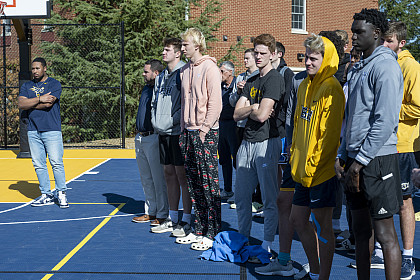 Members of the E&H Men's Basketball Team