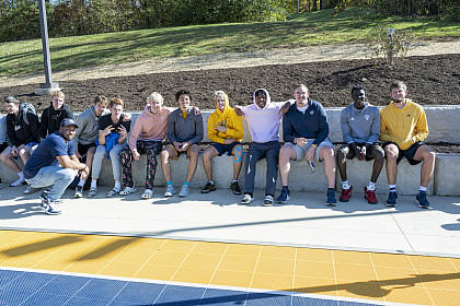 Members of the E&H Men's Basketball Team