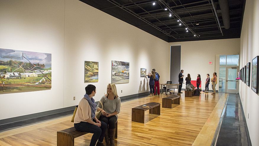 A view of the MCA Art Gallery during a recent exhibition.