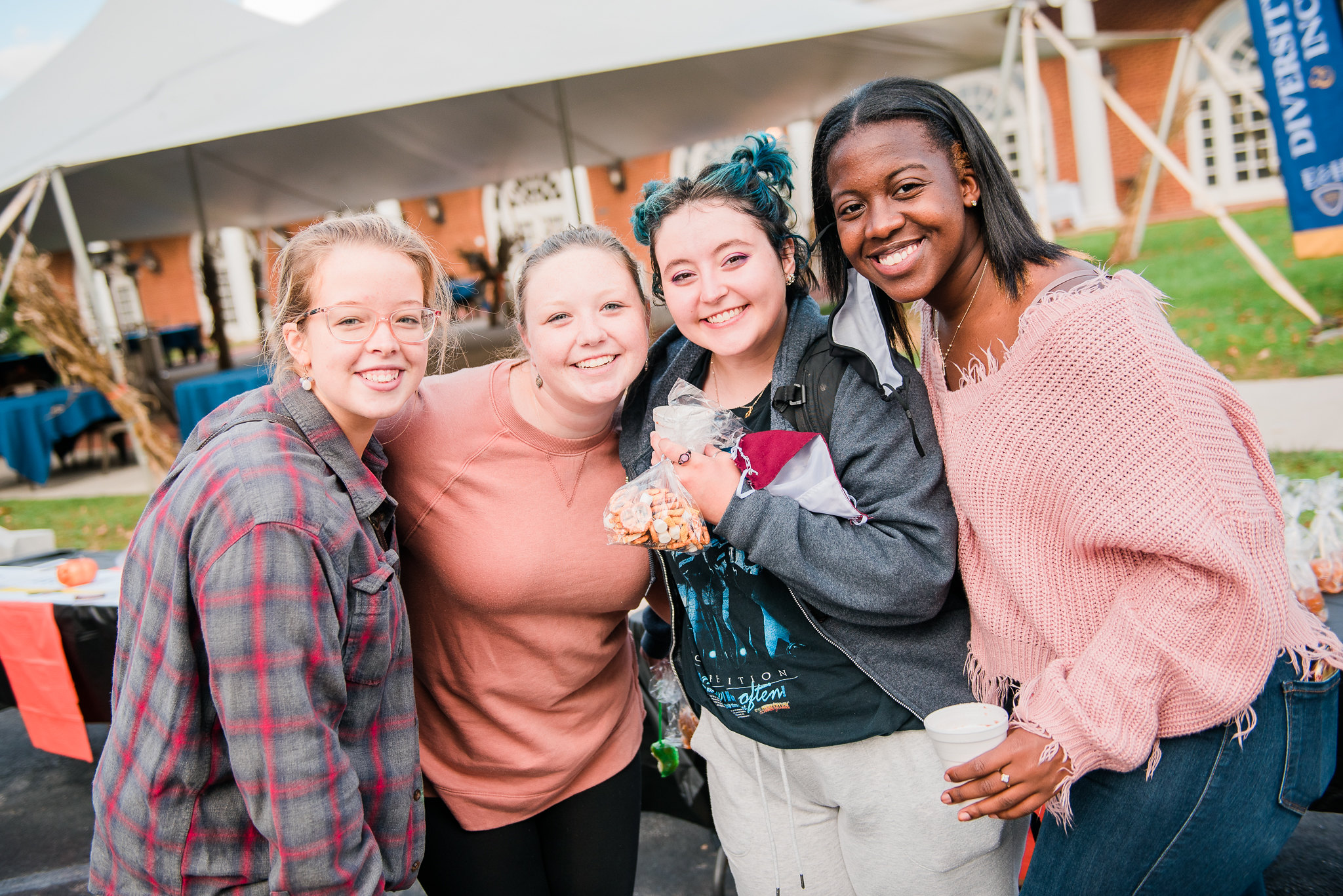 E&H Students at the DEI Block Party