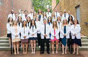 DPT class of 2024 at their White Coat Ceremony