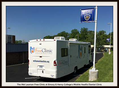 Another shot of the Clinic's mobile unit, used to provide services to patients who reside outside of Smyth County. The Mel Leaman Free Cl...