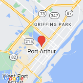 Map of Port Arthur, TX