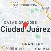 Map of Juarez, Chihuahua, Mexico