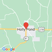 Map of Holly Pond, Alabama