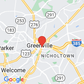 Map of Greenville, SC