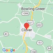Map of Clover, South Carolina