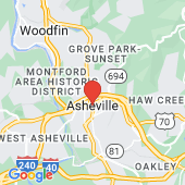 Map of Asheville, NC