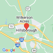 Map of Hillsborough, NC