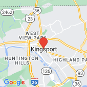Map of Kingsport, TN
