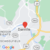 Map of Danville, VA