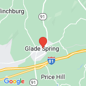Map of Glade Spring, Va