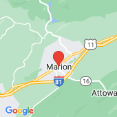Map of Marion, VA