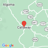 Map of Callaway, Va.