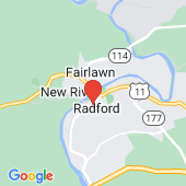 Map of Radford, Virginia