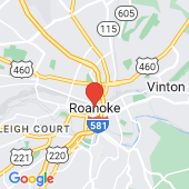 Map of Roanoke, VA